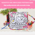 DIY Painting Bag One Shoulder Postman Bag